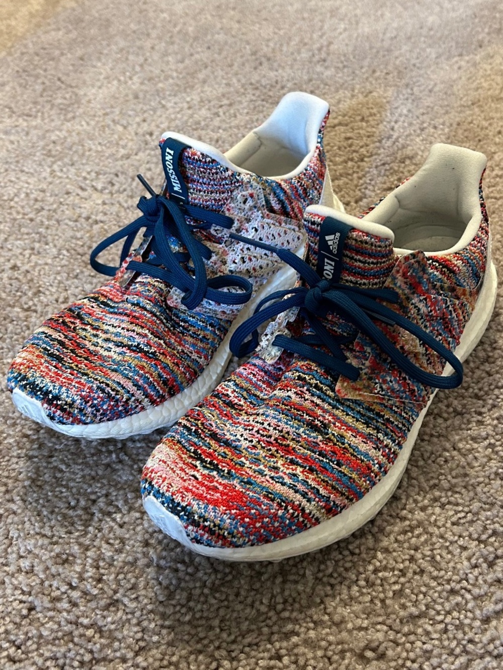 Adidas X Missoni Ultraboost Clima Sneakers Multicolor Knit Men’s Size 8.5